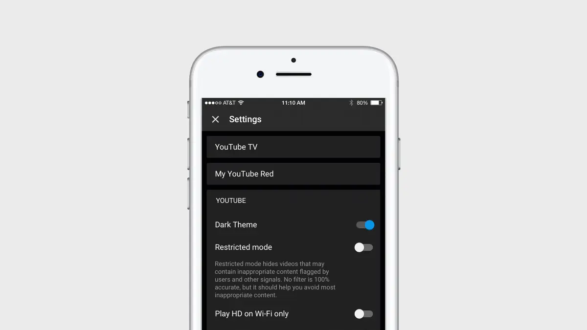 Διαθέσιμο το Dark Τheme του YouTube στο iOS