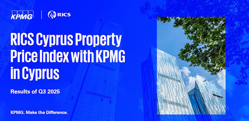 Αποτελέσματα Δείκτη Αξιών Ακινήτων  “RICS Cyprus Property Price Index with KPMG in Cyprus”  για το 3o τρίμηνο του 2025