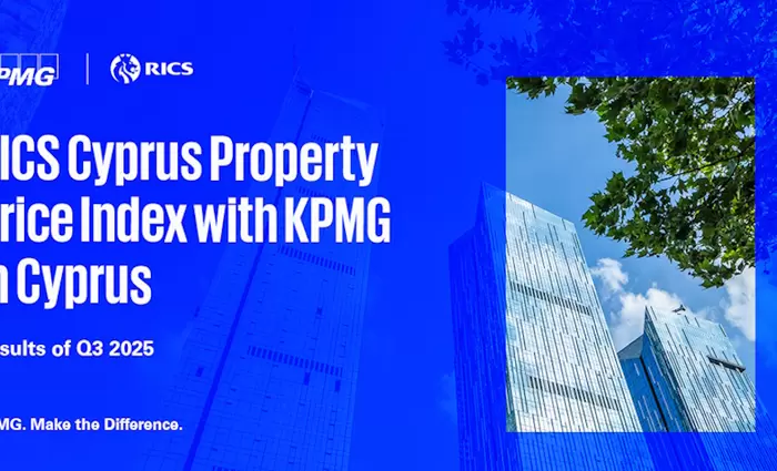 Αποτελέσματα Δείκτη Αξιών Ακινήτων  “RICS Cyprus Property Price Index with KPMG in Cyprus”  για το 3o τρίμηνο του 2025