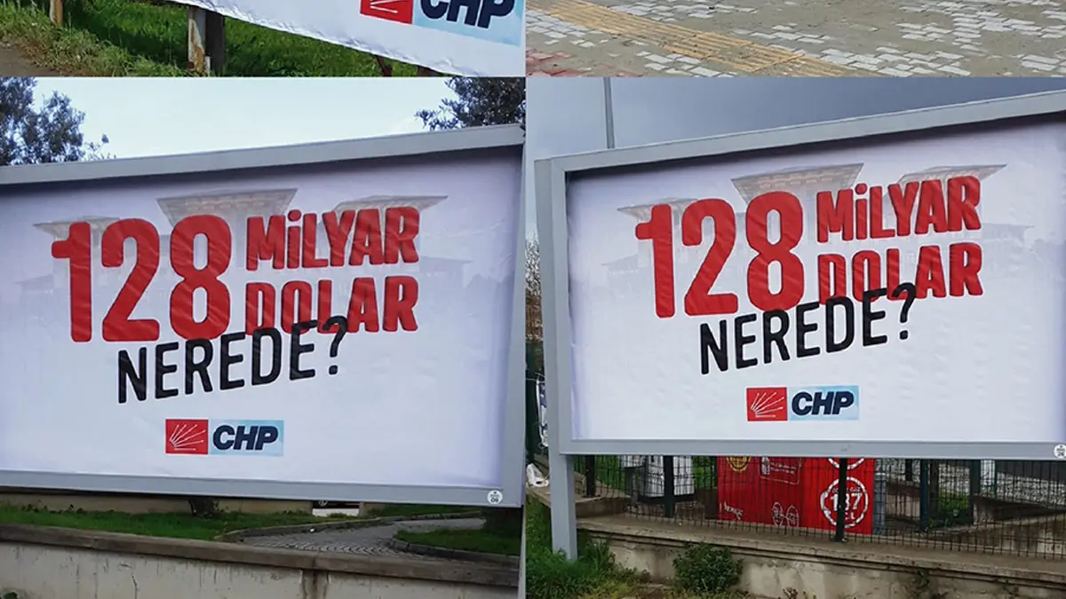 Η αφίσα για τα $128 δις. που «λούζει με κρύο ιδρώτα» τον Ερντογάν