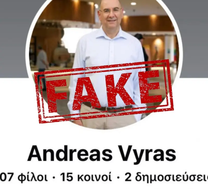 Προειδοποίηση για απόπειρα εξαπάτησης μέσω fake προφίλ του Δημάρχου Λάρνακας
