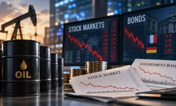 Ξεπούλημα στις αγορές με το Brent πάνω από τα $112 – Στο κόκκινο τα χρηματιστήρια, νέο αρνητικό ρεκόρ για τα γαλλικά ομόλογα