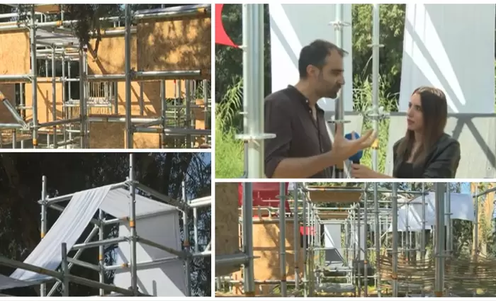 Από τη σκαλωσιά στη δημιουργία… Η πρωτότυπη κατασκευή στο γραμμικό του Πεδιαίου (vid)