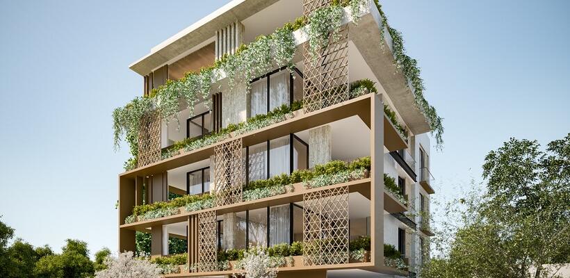 Μοντέρνα πολυκατοικία στην Αγία Παρασκευή από τη Cyfield