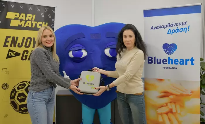 Η Parimatch δίπλα στο Βlue Heart Foundation με δωρεά απινιδωτή