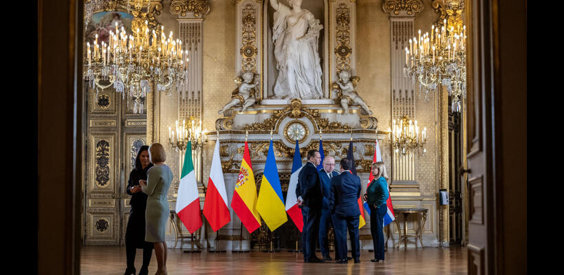 Οι ηγέτες της ΕΕ επιχειρούν συντονισμό για το Ουκρανικό στο Παρίσι