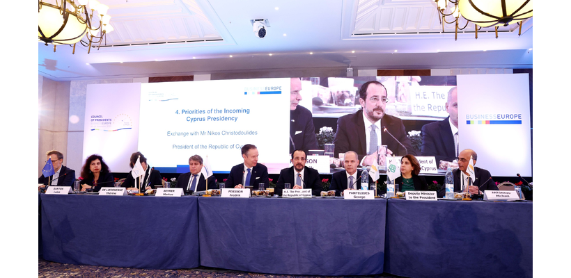 Τα έξι μηνύματα του ευρωπαϊκού επιχειρείν προς την Κυπριακή Προεδρία – Η «Διακήρυξη της Λευκωσίας»