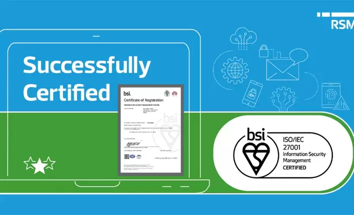 Η RSM Cyprus πιστοποιήθηκε με επιτυχία με το ISO/IEC 27001:2013