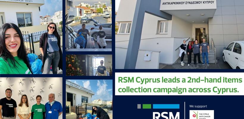 Η RSM Cyprus στηρίζει τον Αντικαρκινικό Σύνδεσμο Κύπρου