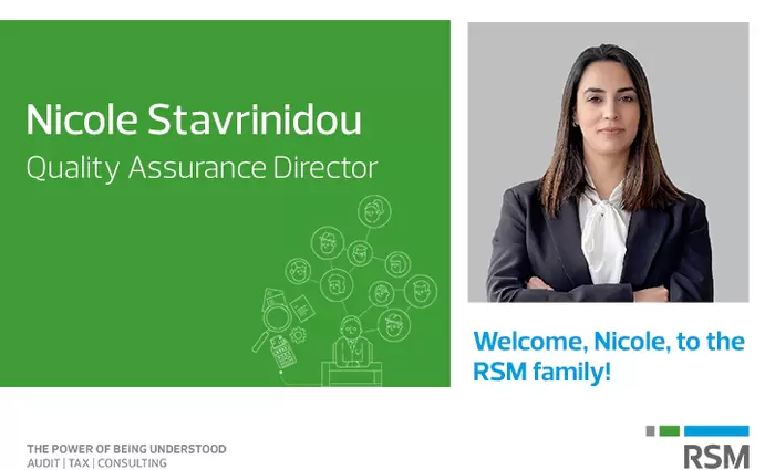 RSM - Νικόλ Σταυρινίδου - Quality Assurance Director