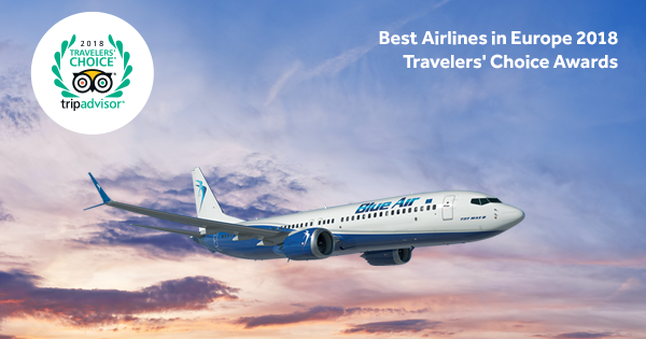 TripAdvisor: Μια από τις καλύτερες αερογραμμές στην Ευρώπη η Blue Air