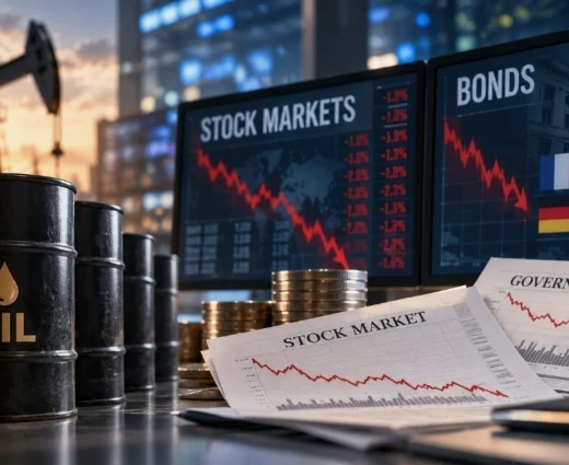 Ξεπούλημα στις αγορές με το Brent πάνω από τα $112 – Στο κόκκινο τα χρηματιστήρια, νέο αρνητικό ρεκόρ για τα γαλλικά ομόλογα