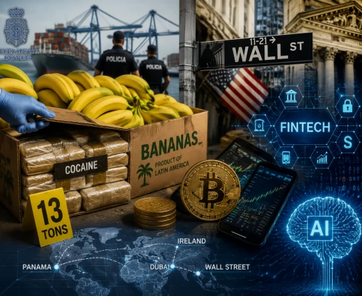 Κοκαΐνη σε μπανάνες, Bitcoin και AI: Η έρευνα που συνδέει Ισπανία, Ντουμπάι και Wall Street