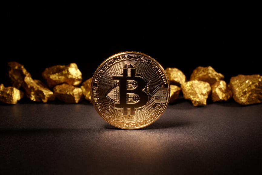 Ορυχείο Bitcoin χρυσό ήθος