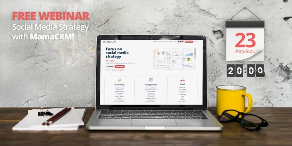 Δωρεάν Webinar: Social Media Strategy with MamaCRM!