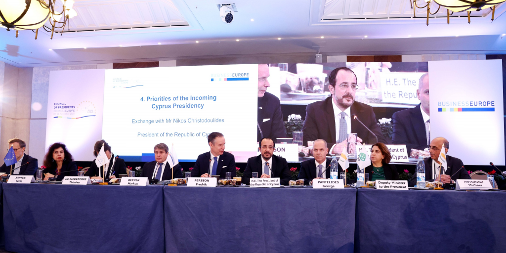 Τα έξι μηνύματα του ευρωπαϊκού επιχειρείν προς την Κυπριακή Προεδρία – Η «Διακήρυξη της Λευκωσίας»