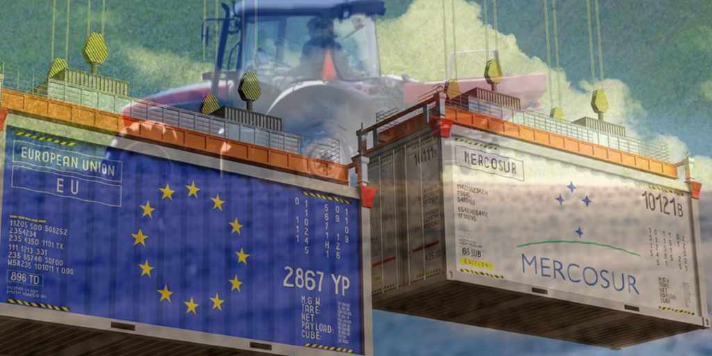 &Alpha;&nu;&tau;ί&delta;&rho;&alpha;&sigma;&eta; &alpha;&gamma;&rho;&omicron;&tau;ώ&nu; &gamma;&iota;&alpha; Mercosur: &laquo;&Delta;&epsilon;&nu; &alpha;&nu;&tau;έ&chi;&epsilon;&iota; ά&lambda;&lambda;&epsilon;&sigmaf; &pi;&iota;έ&sigma;&epsilon;&iota;&sigmaf; &eta; &kappa;&upsilon;&pi;&rho;&iota;&alpha;&kappa;ή &pi;&alpha;&rho;&alpha;&gamma;&omega;&gamma;ή&raquo;